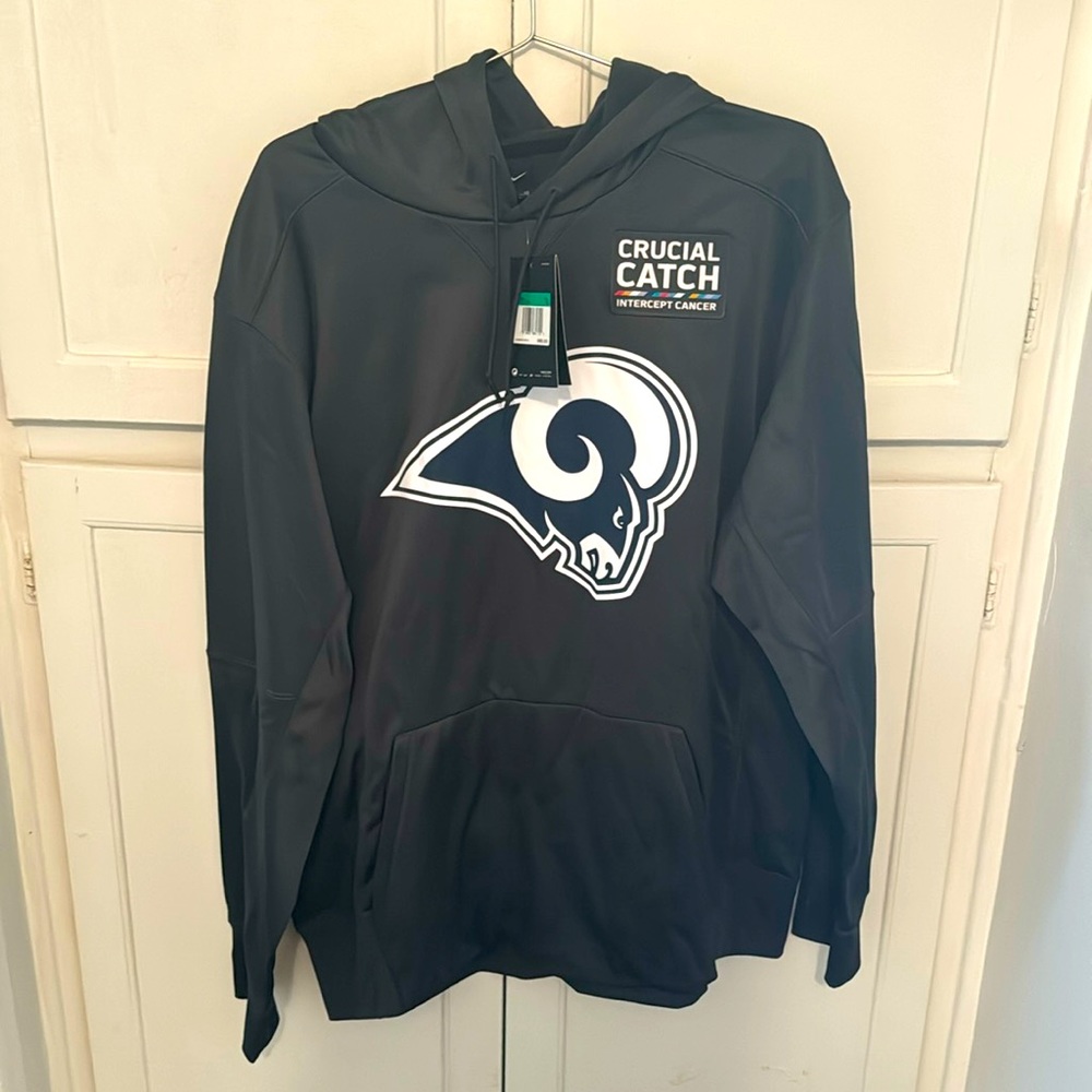 New with tag Nike Los Angeles Rams crucial Catch Hoodie men’s sz XL